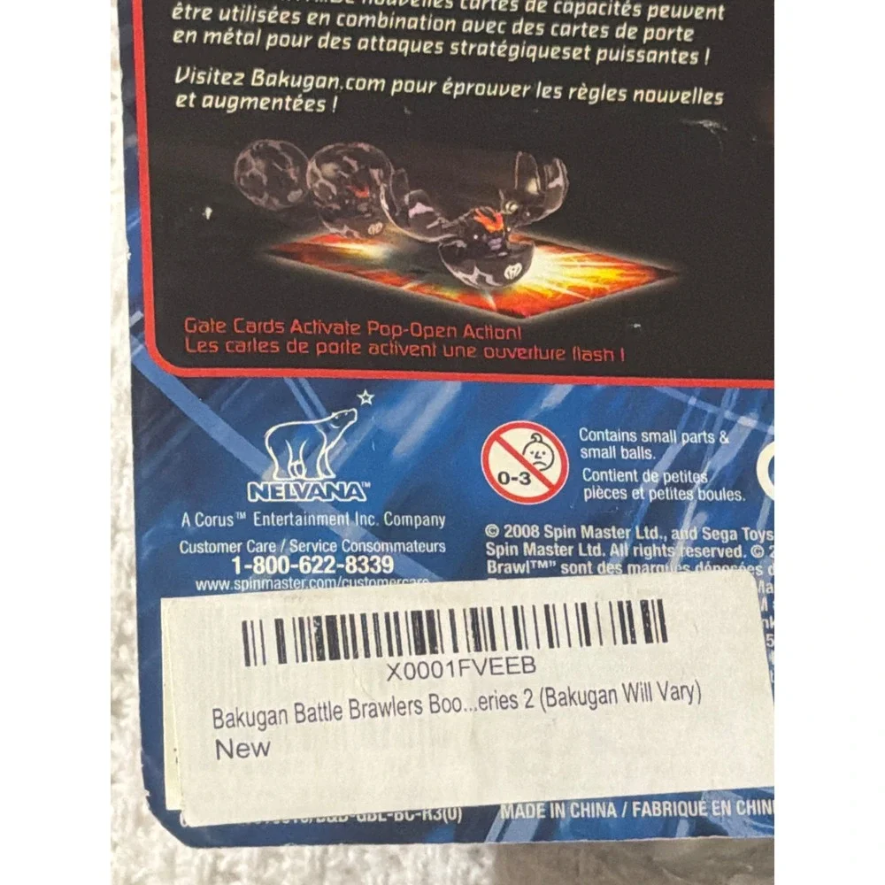 Bakugan‎ Battle Brawlers Booster Pack Series 2 With Metal Gate Card Blue Falcon